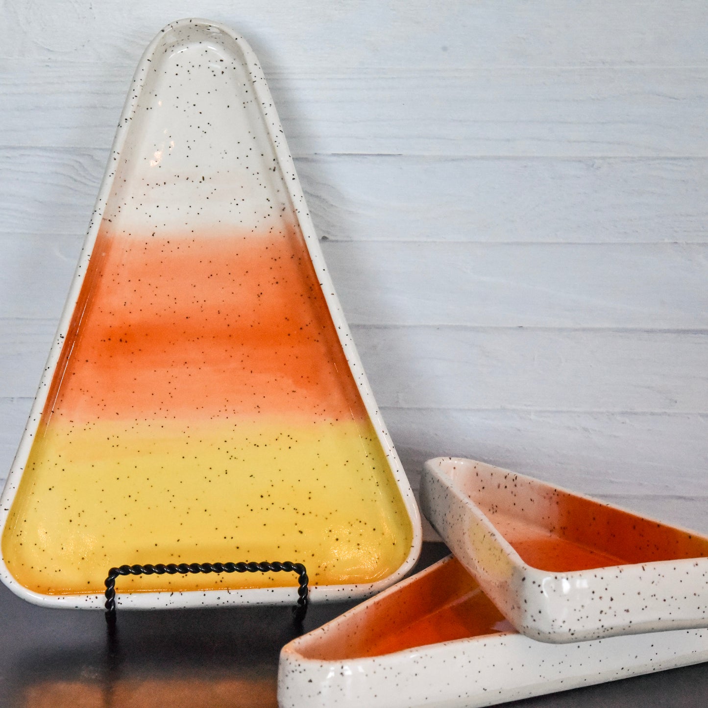 Candy Corn Tray Set