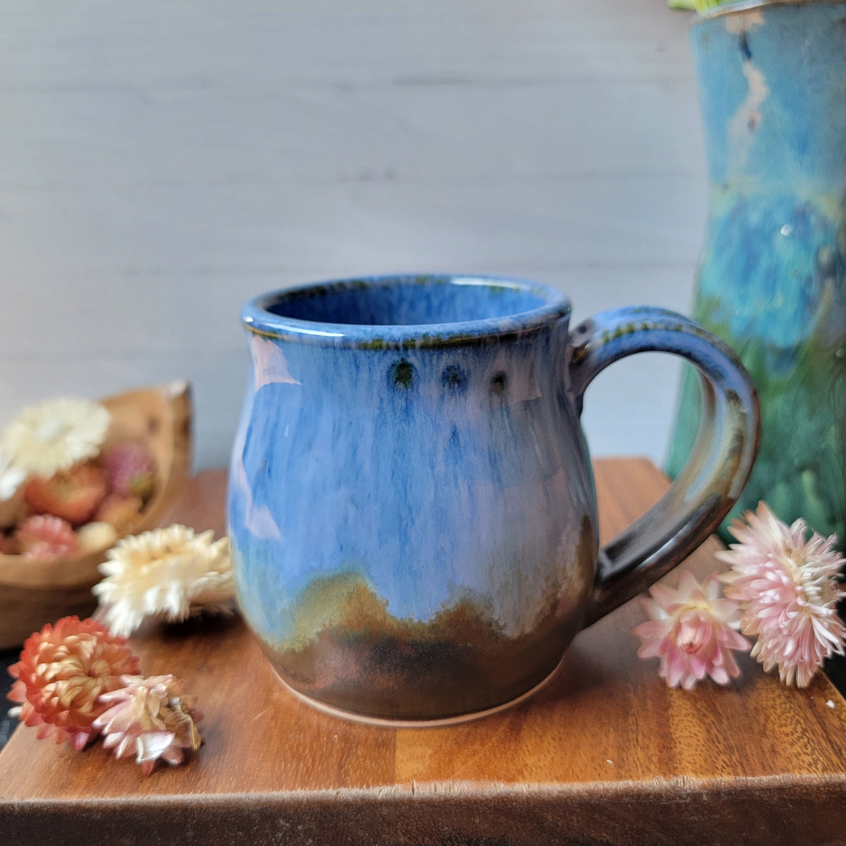 Mug in Blue and Copper