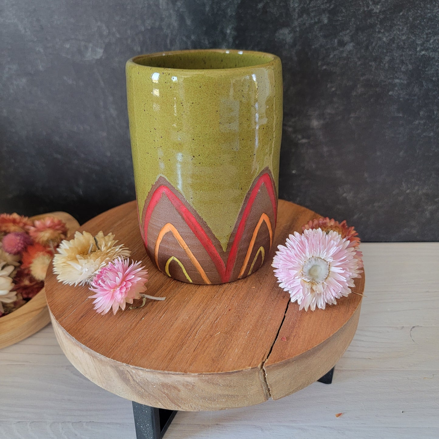 Floral Vase in Retro