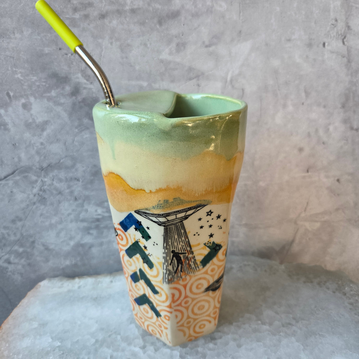 Travel Tumbler - Peace Alien (002)