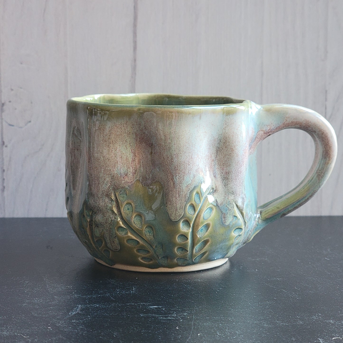 Pumpkin Mug in carved grass