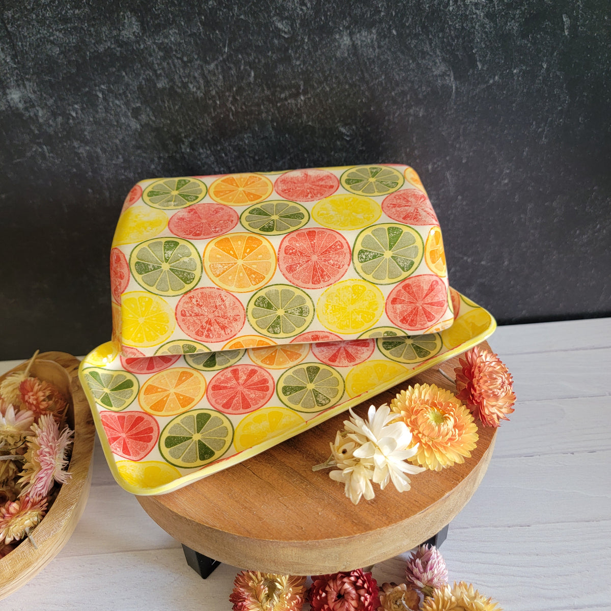 Butter Dish in Citrus Slice