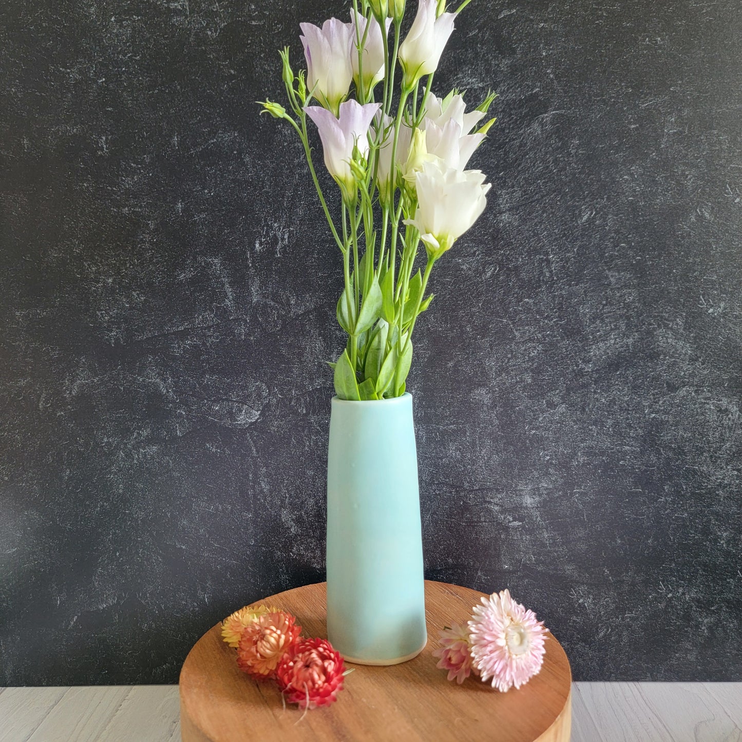 Bud Vase in Matte Seafoam