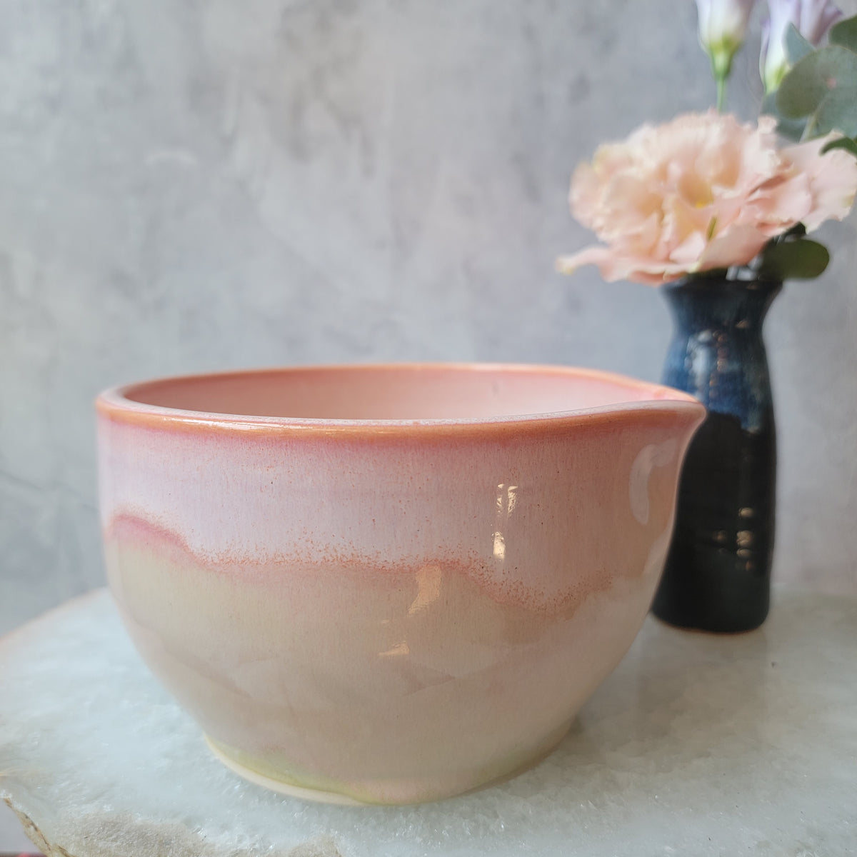 Matcha Bowl in Orange Sherbet