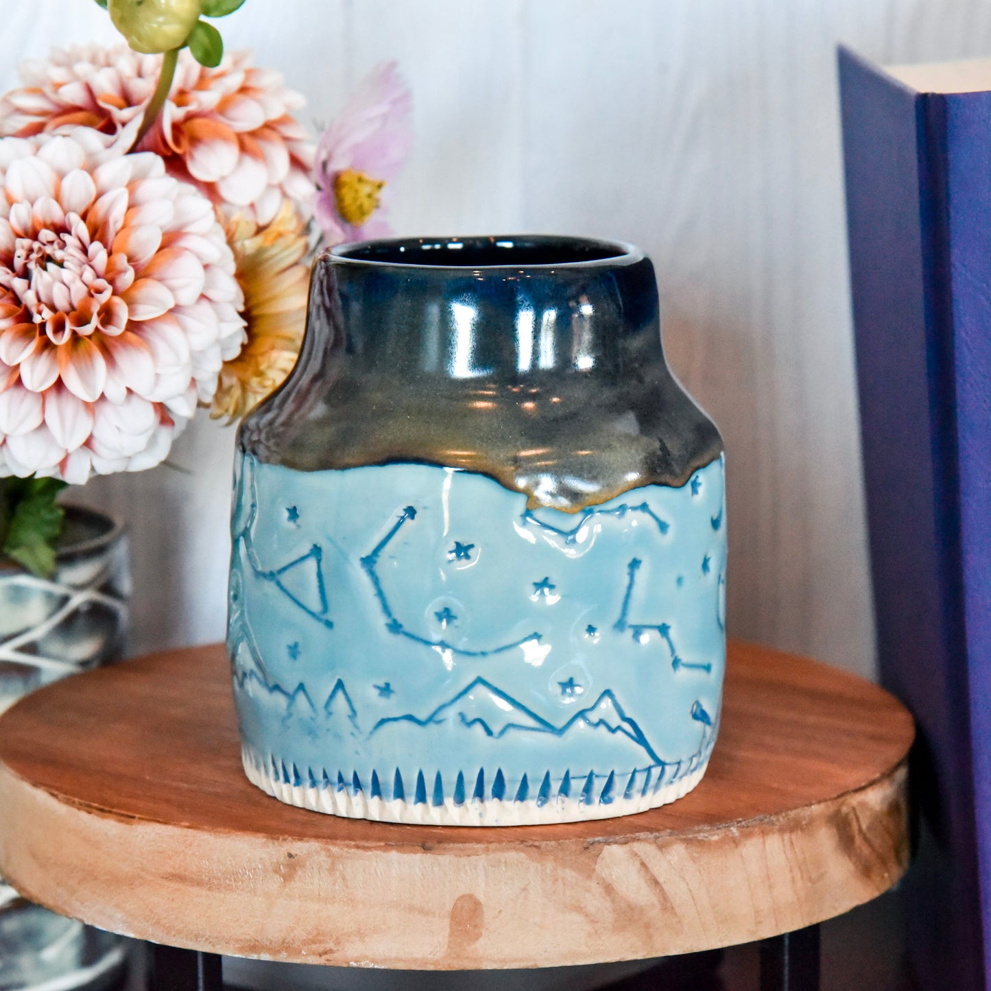 Vase - Constellations in Blue