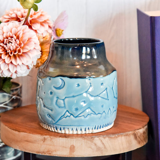 Vase - Constellations in Blue