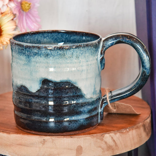 Blue Dawn Mug w/ Round Handle