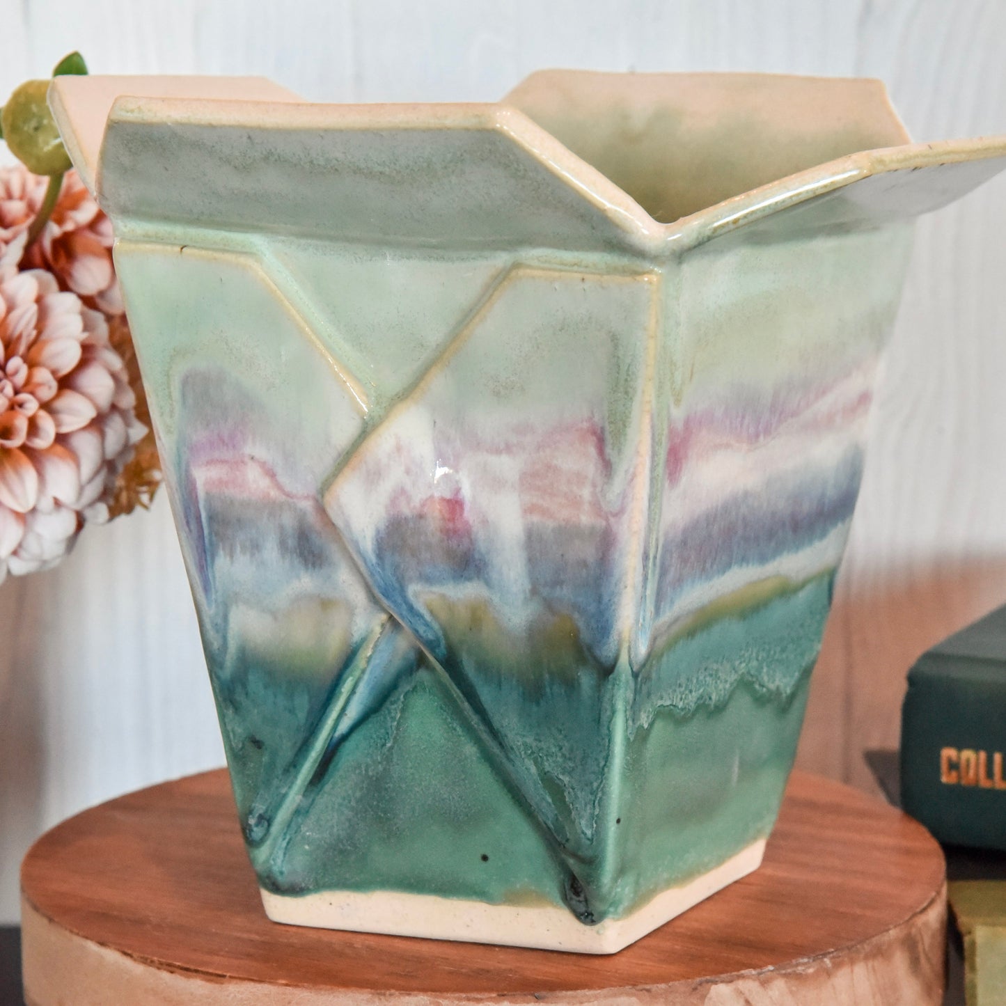 Chinese Takeout Planter in Greens