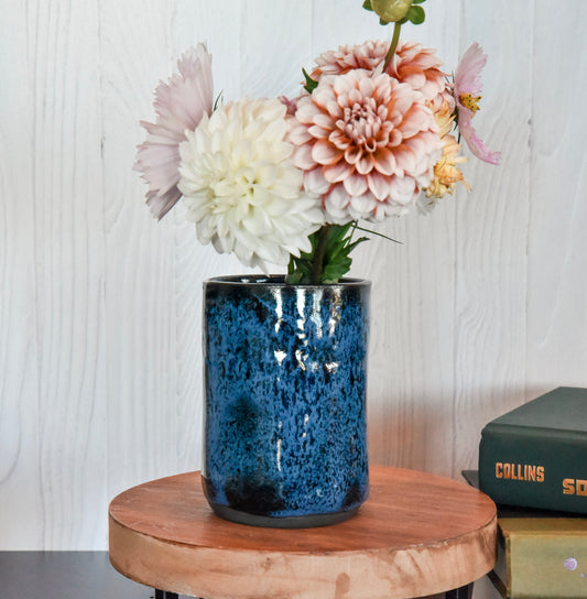 Blue Dapple Vase