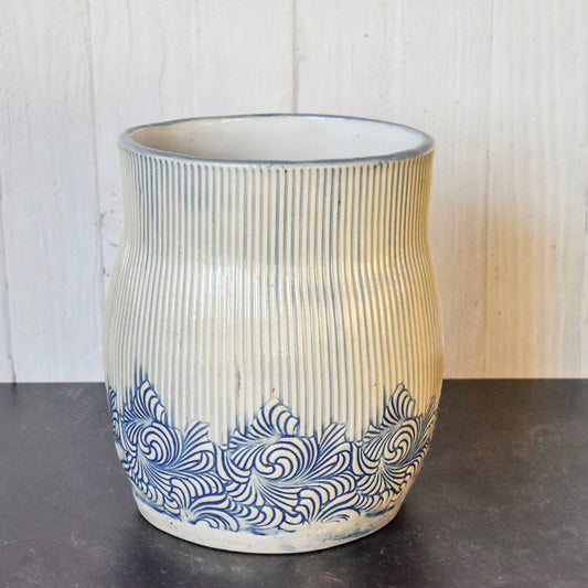 Striped Waves Planter/Vase