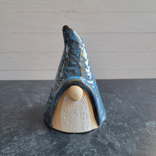 Gnome (small in Blue geometric texture)