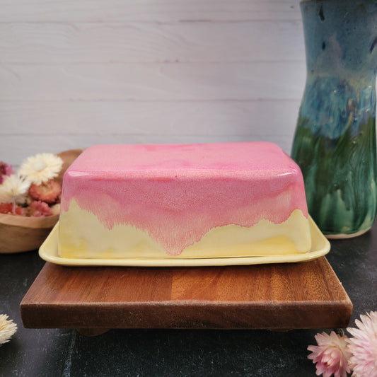 Butter Dish in Strawberry Lemonade