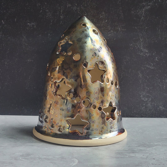 Tree luminary in dark crystal