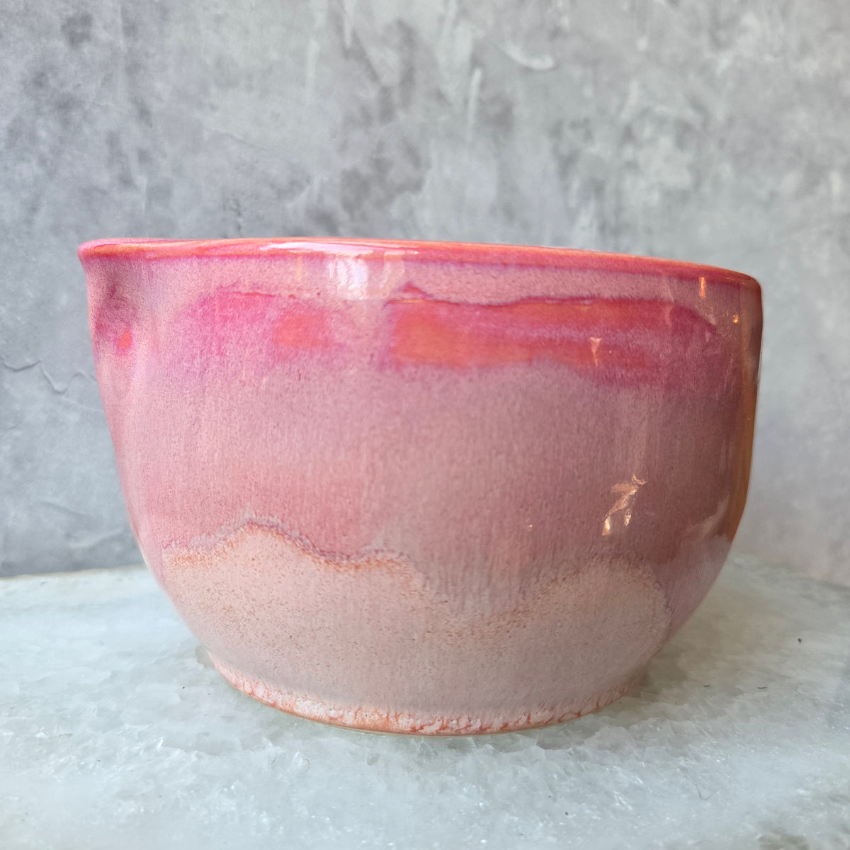 Matcha Bowl in Pink & Orange