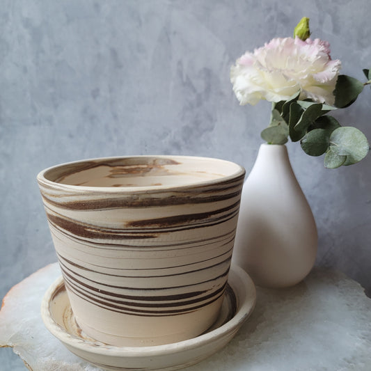Planter in Clay Swirl