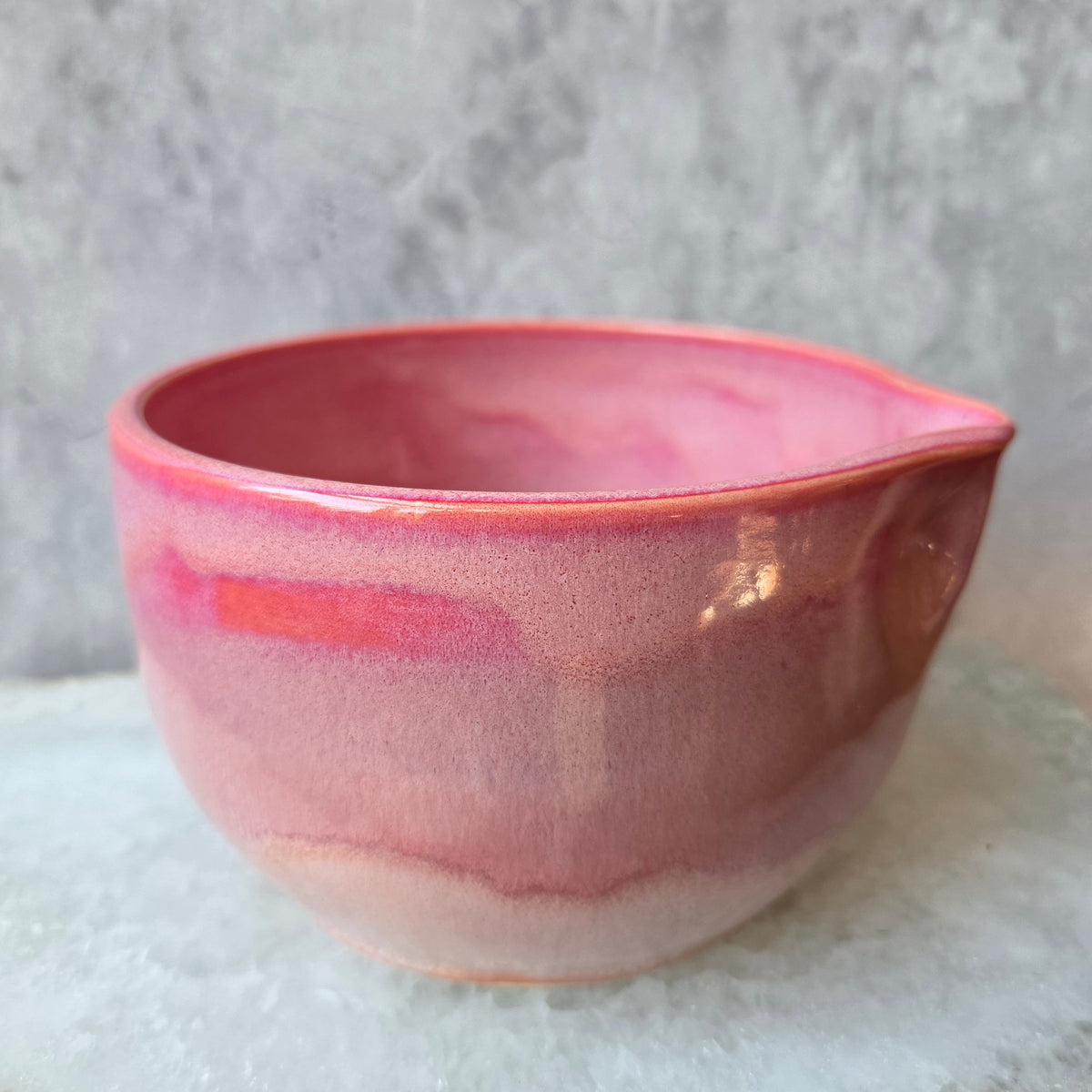 Matcha Bowl in Pink & Orange