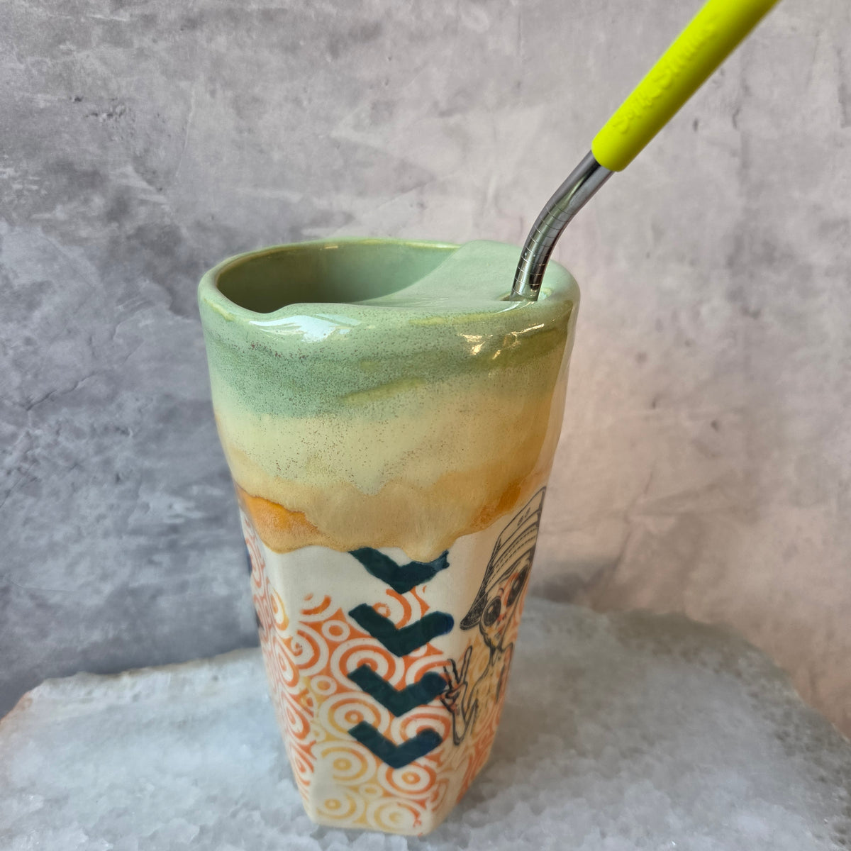 Travel Tumbler - Peace Alien (002)