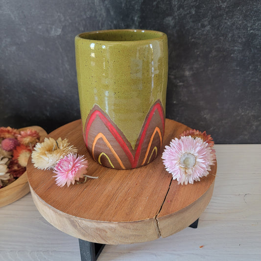 Floral Vase in Retro