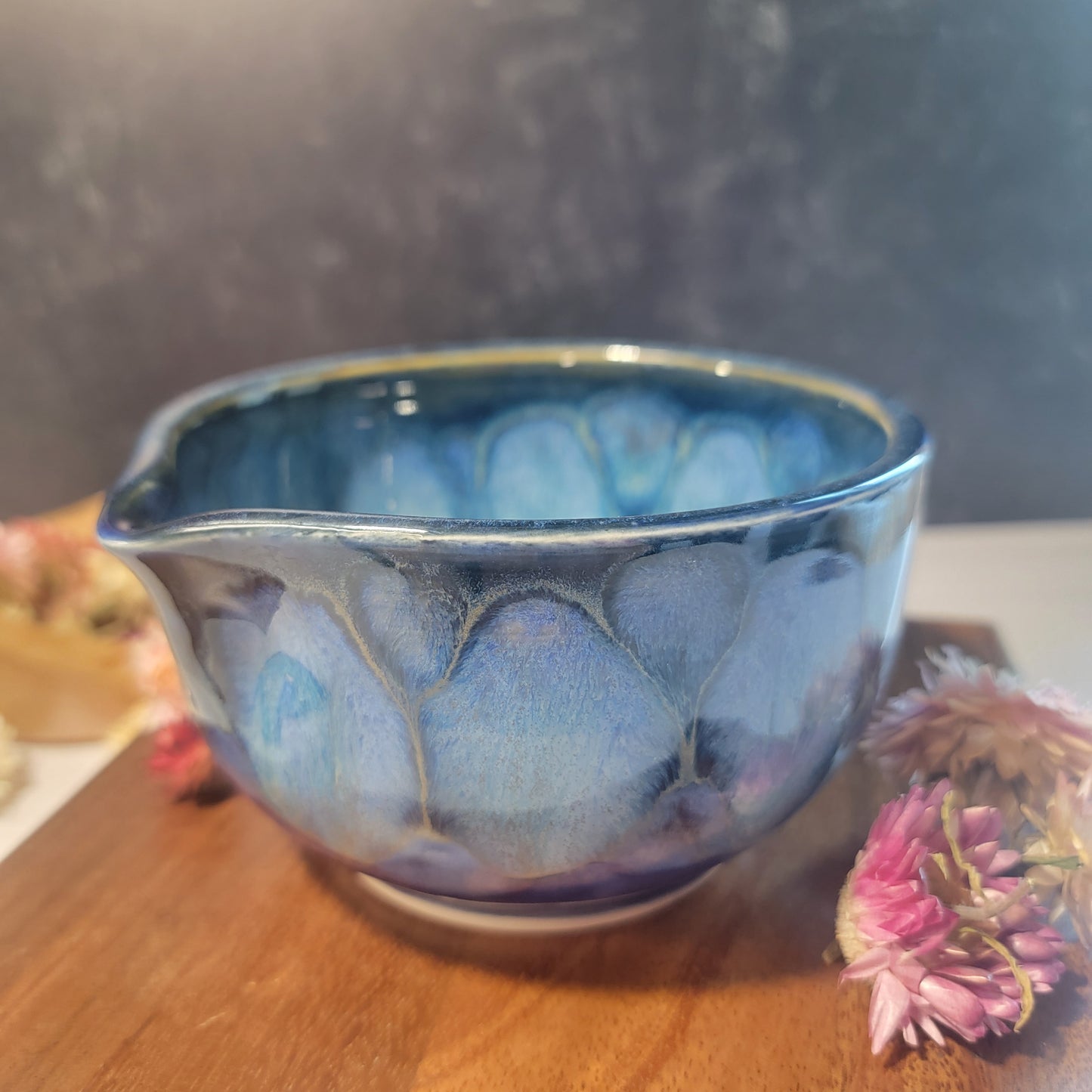 Matcha Bowl in Cobalt Melt