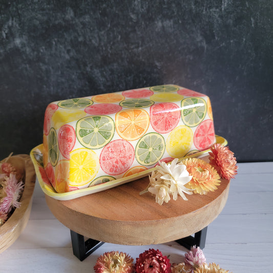 Butter Dish in Citrus Slice
