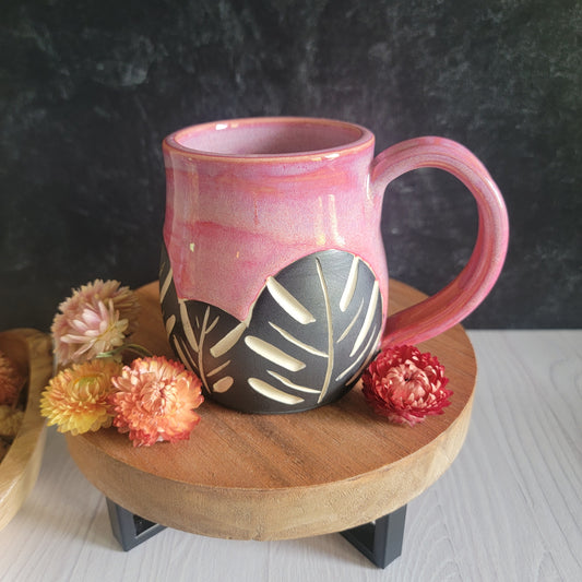 Mug - Monstera on Pink