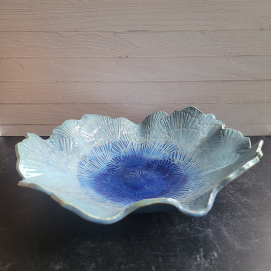 Flower Petal Bowl in Blues