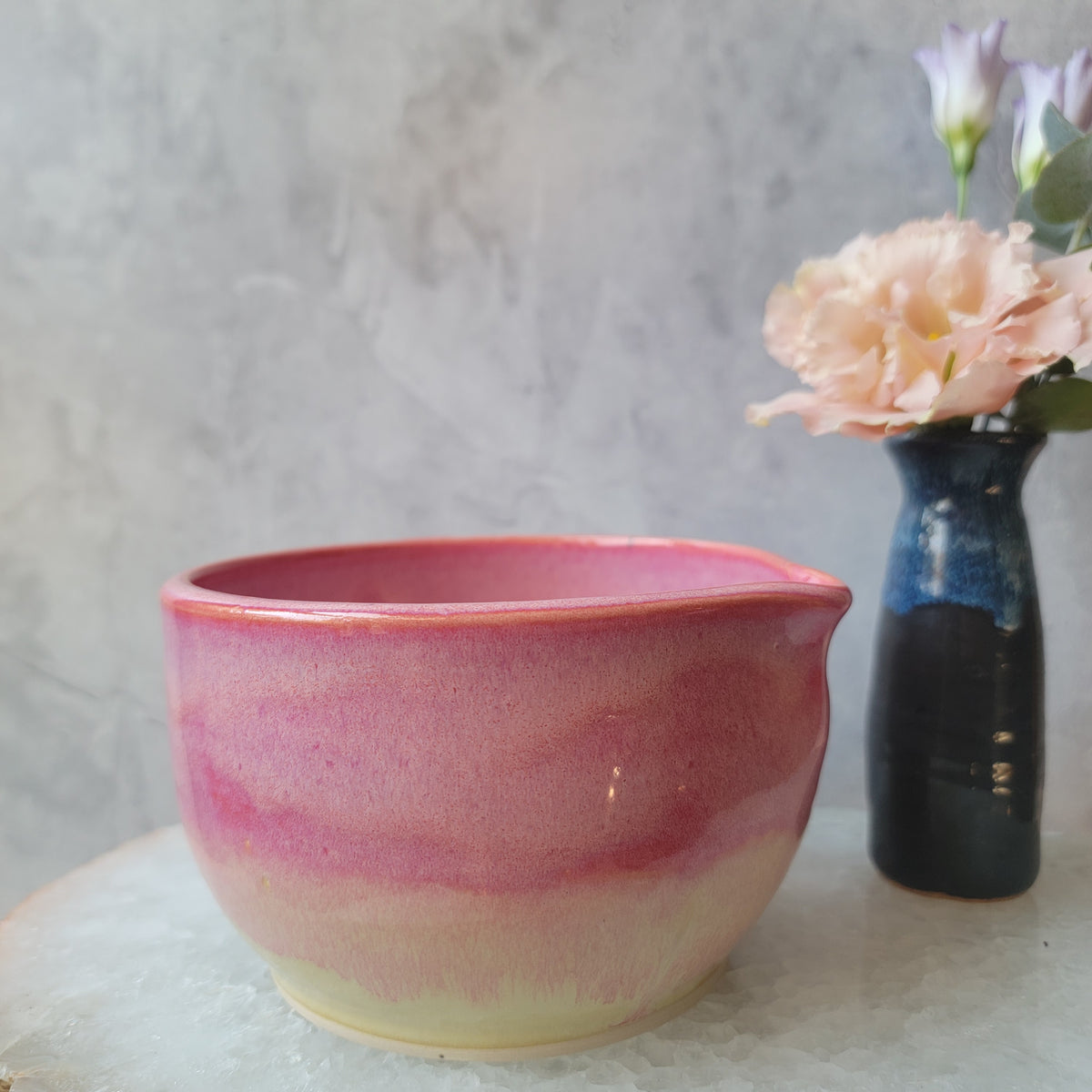 Matcha Bowl in Strawberry Lemonade