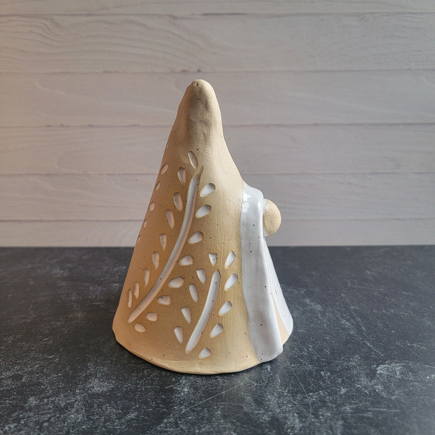 Gnome (Buff and white carved details)