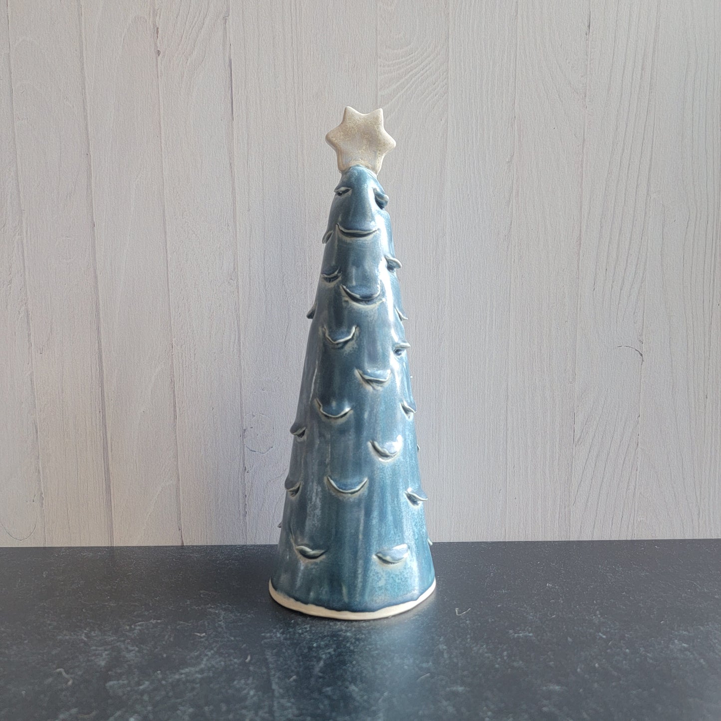 Christmas Tree in blue with white star