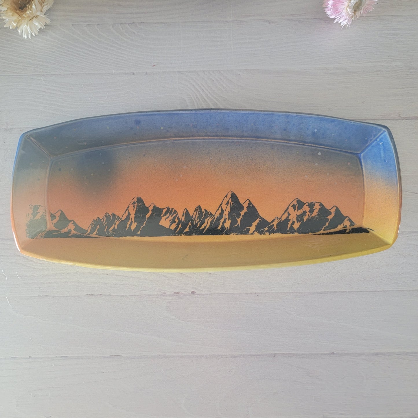 Trinket/jewelry Tray in Mountain sunset
