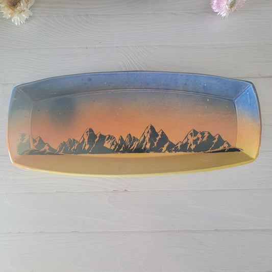 Trinket/jewelry Tray in Mountain sunset