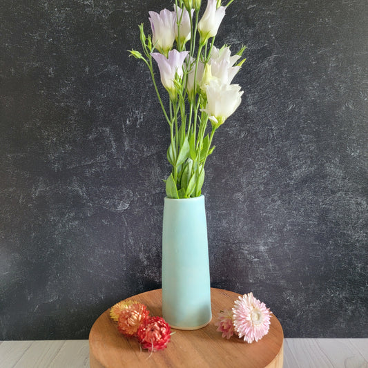 Bud Vase in Matte Seafoam