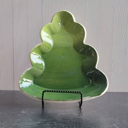 Christmas Cookie Tray in Green Ombre